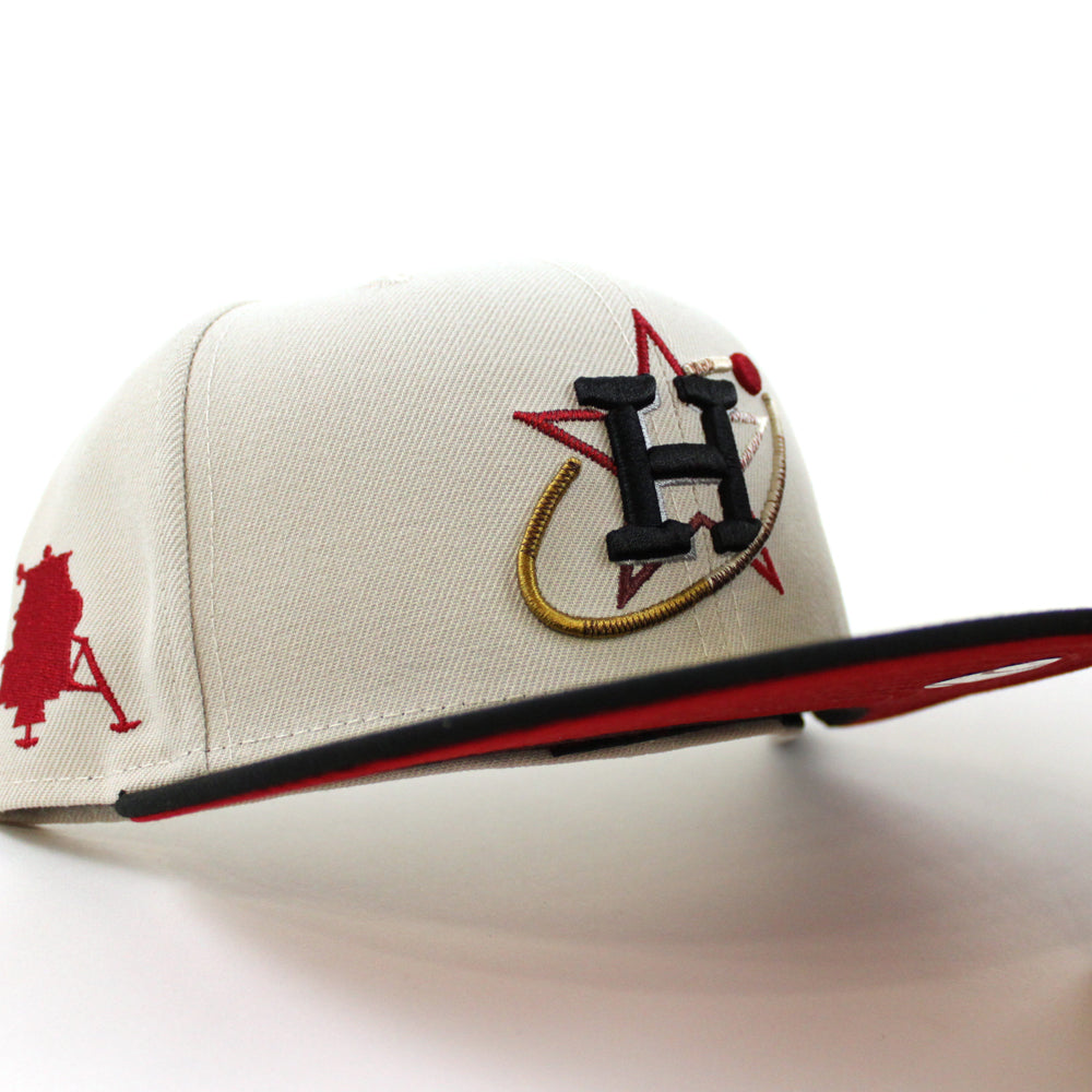 HOUSTON ASTRO ALL OVER PATCH GRAY BRIM NEW ERA FITTED HAT – Sports World 165