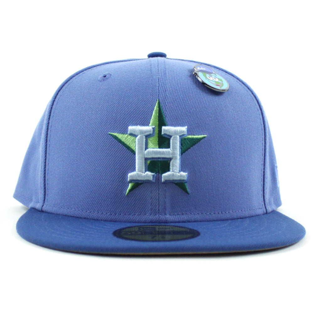 Navy Blue Houston Astros City Patch Gray Bottom New Era 59FIFTY Fitted 7 1/8