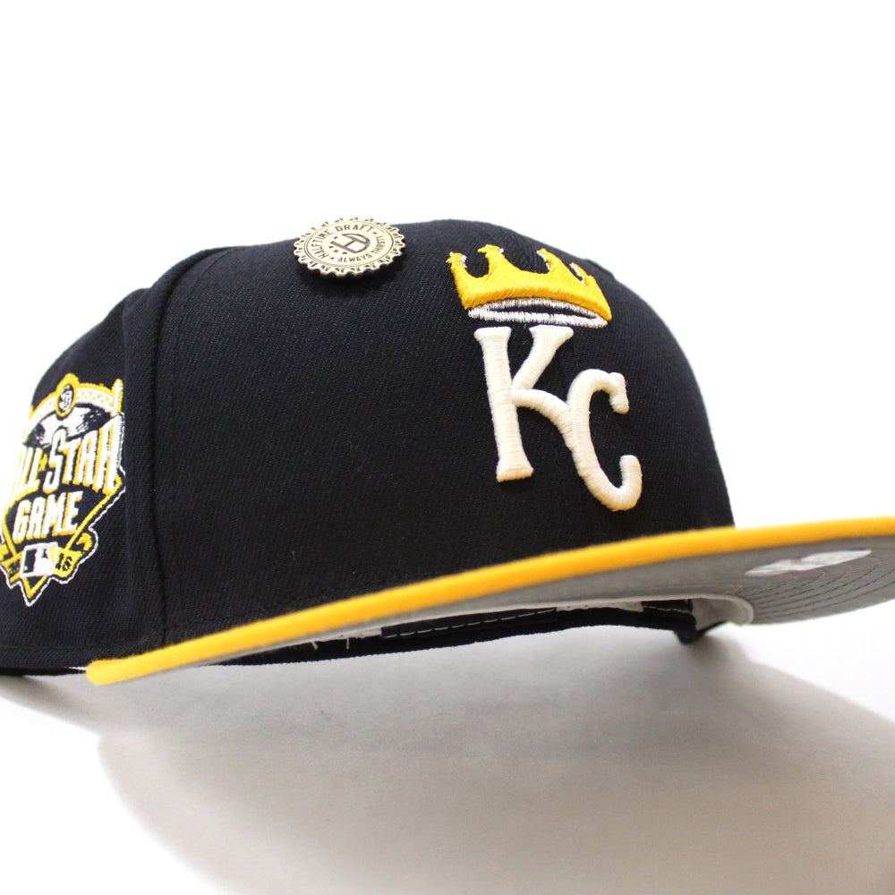 Kansas City Royals 2016 All-Star Game New Era 59Fifty Fitted Hat (Navy  Yellow Gray Under Brim)
