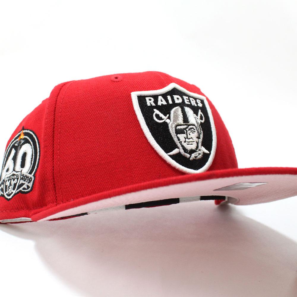 NEW ERA EXCLUSIVE RAIDERS CUSTOM NFL 59fifty Club Hat PINK SUPER BOWL LAS  VEGAS