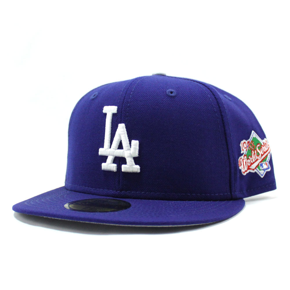 Dodgers New Era 88 WS Chrome Birdseye 59FIFTY Fitted Hat Cap