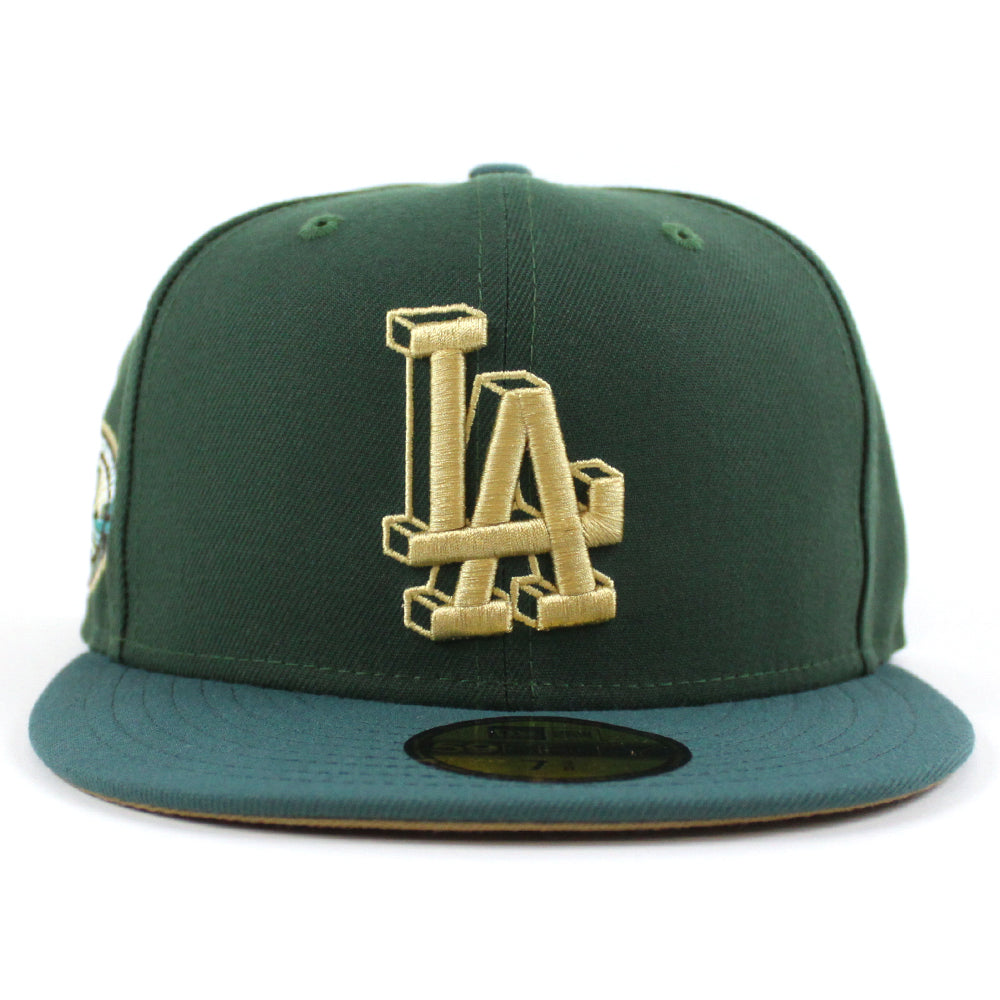 Just Caps Forest Green Los Angeles Dodgers 59FIFTY Fitted Hat – New Era Cap