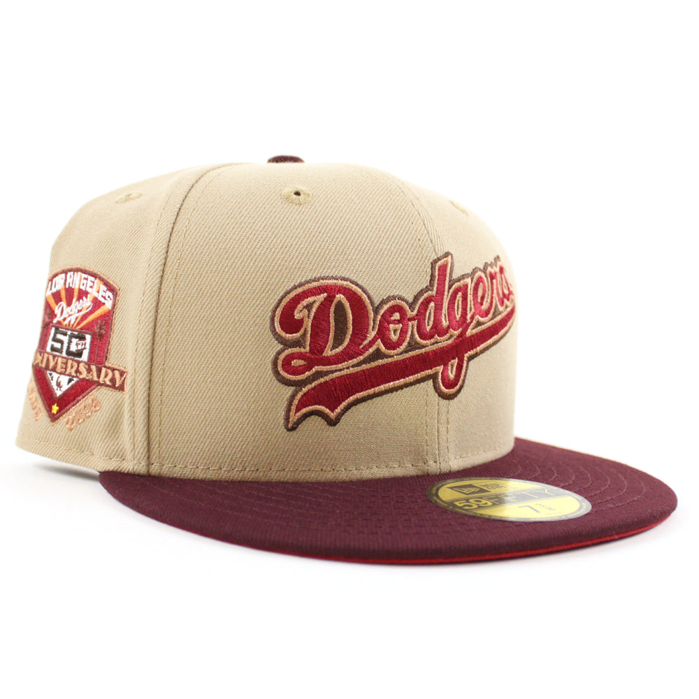 New Era Hat Los Angeles Dodgers MLB Camel Pink 40th Anniversary Patch 7 1/8  NWT for Sale in Las Vegas, NV - OfferUp