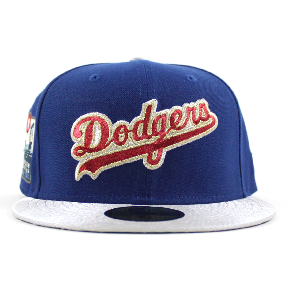 Los Angeles Dodgers Hat Baseball Cap Fitted 7 1/2 New Era Red Retro MLB LA  USA