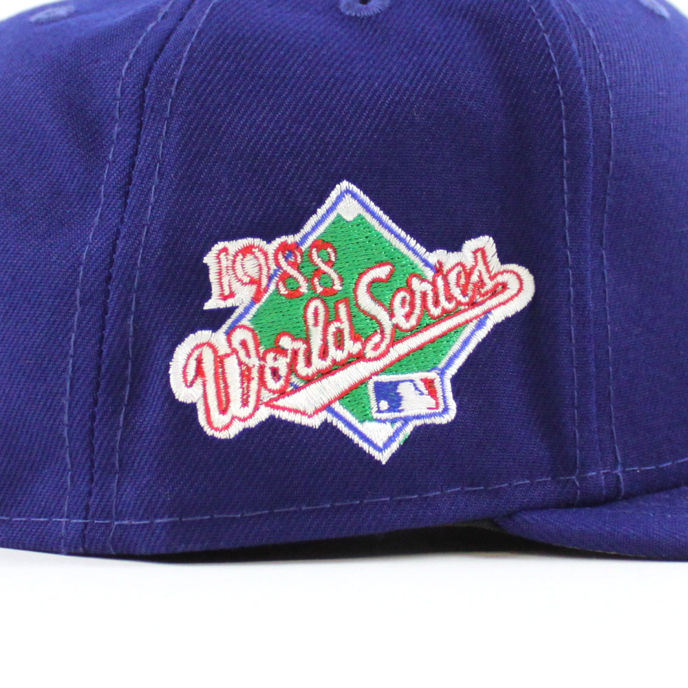 Los Angeles Dodgers 1988 World Serie New Era 59Fifty Fitted Hat (Gray Under  Brim) - LA Dodgers Side Patch Fitteds - Custom 59Fifty Caps – ECAPCITY