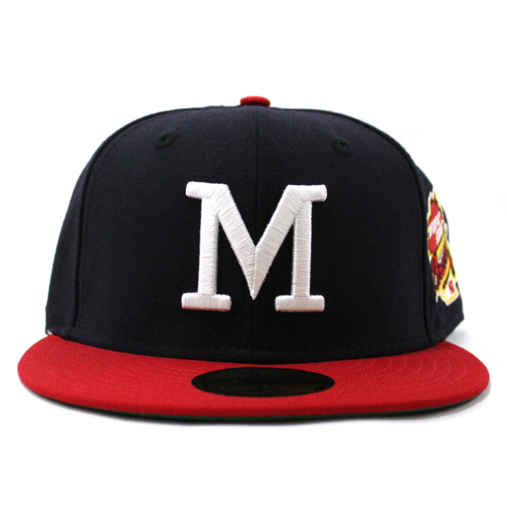 MILWAUKEE BRAVES 1957 WORLD SERIES NEW ERA 59FIFTY FITTED (GREEN UNDER –