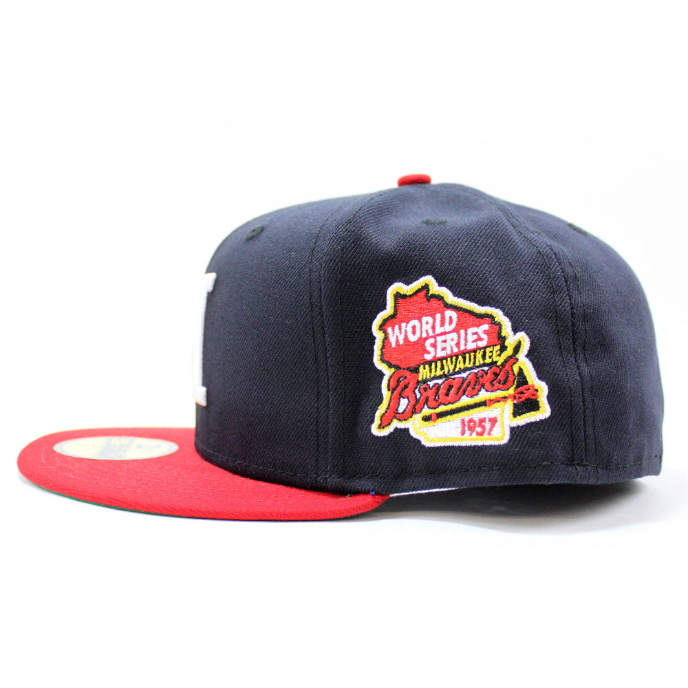 Milwaukee Braves 1957 WORLD SERIES New Era 59Fifty Fitted Hat