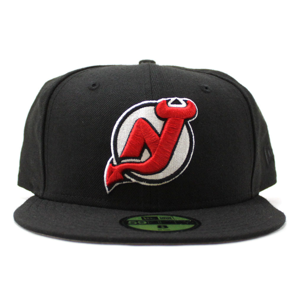 Vintage New Jersey Devils Fitted Hat New Era Made USA Size 7 