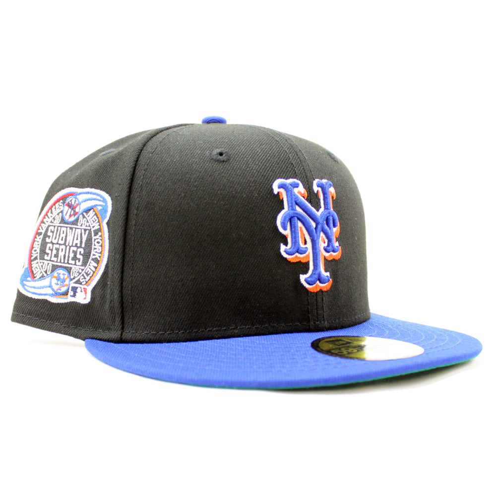 New York Mets Mets Skyline New Era 59Fifty Fitted Hat (GITD Black Kell –  ECAPCITY