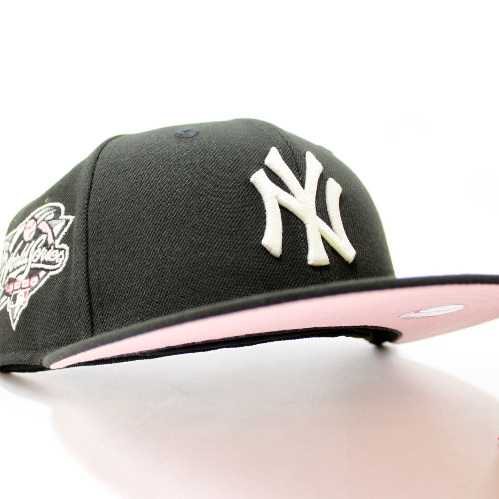 New Era New York Yankees Fitted Hat 2000 World Series Patch Pink Under Brim  Cap