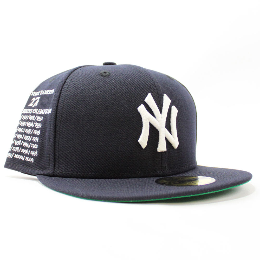  New Era NY New York Yankees 59FIFTY 27x World Series Champions  Crown Retro Fitted Cap, Hat : Sports & Outdoors