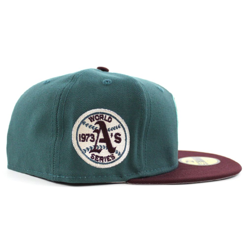 Oakland Athletics Authentic Collection 59FIFTY New Era Dark Green Hat – USA  CAP KING
