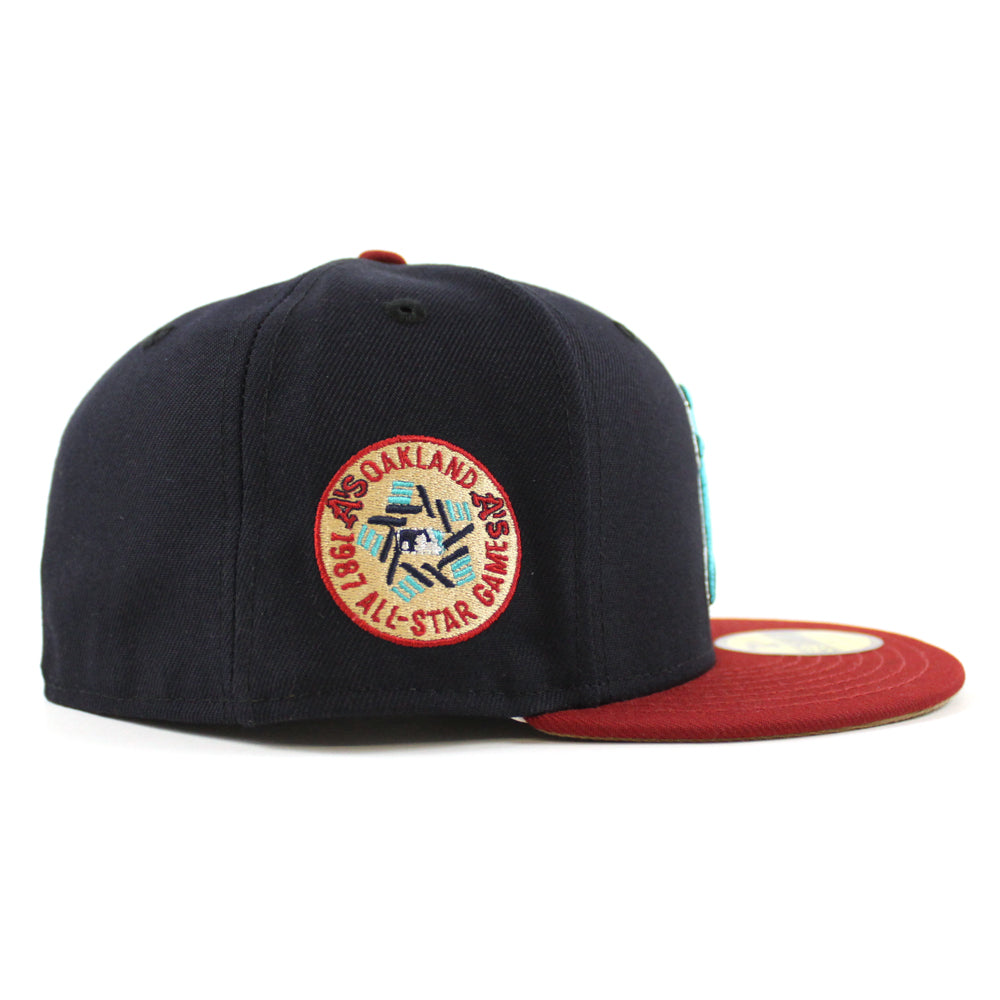 Oakland Athletics 1987 ALL STAR GAME New Era 59Fifty Fitted Hat (Navy ...