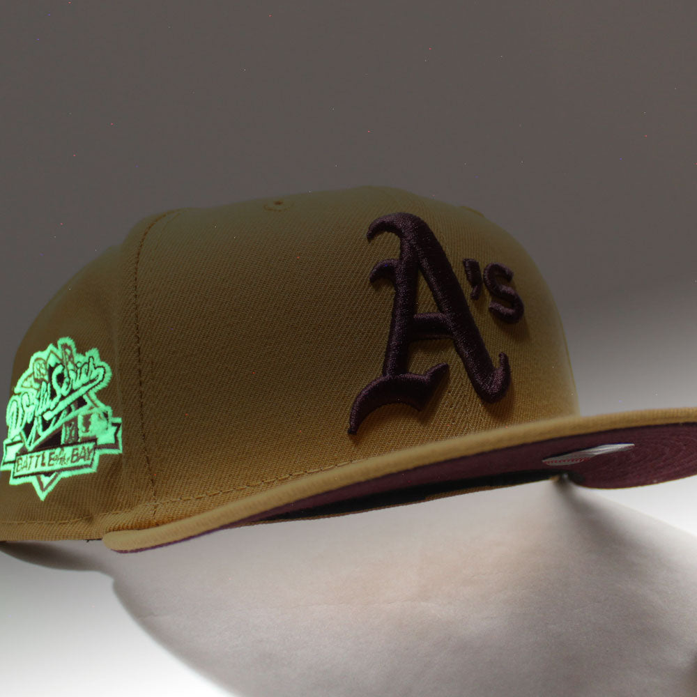  New Era Oakland Athletics 59FIFTY 1989 World Series Patch  Corduroy Fitted Cap, Hat (as1, Numeric, Numeric_7_and_1_Quarter) Cream  Brown : Sports & Outdoors