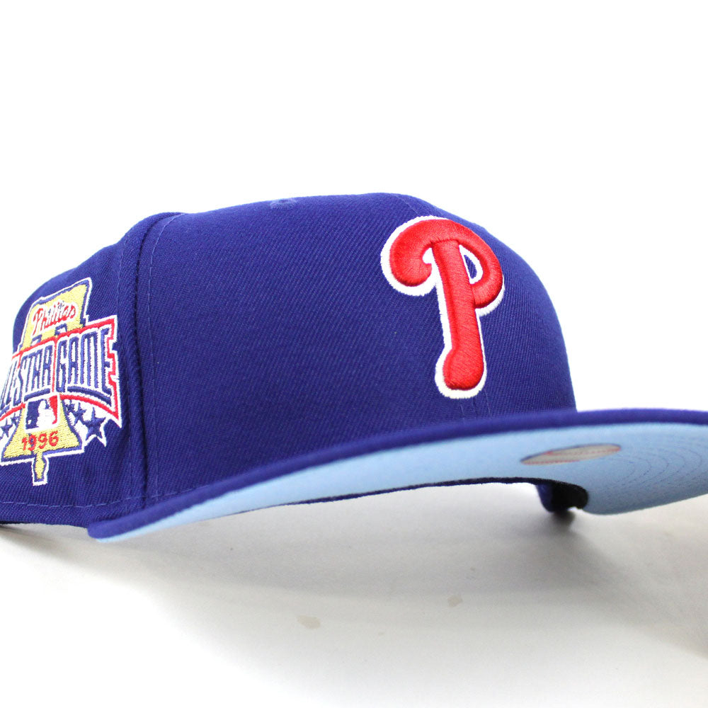 Philadelphia Phillies BLUE BONNETT Plaid-Light Blue Fitted Hat