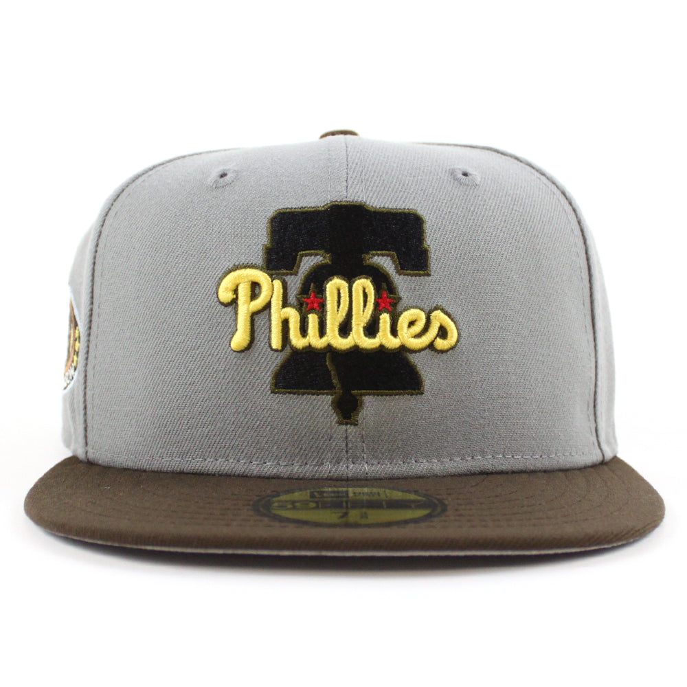 Philadelphia Phillies New Era 5950 Fitted Hat - Black/White