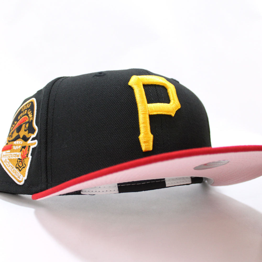 Pittsburgh Pirates 1959 All Star Game New Era 59Fifty Fitted Hat (Black Red  Pink Under Brim)