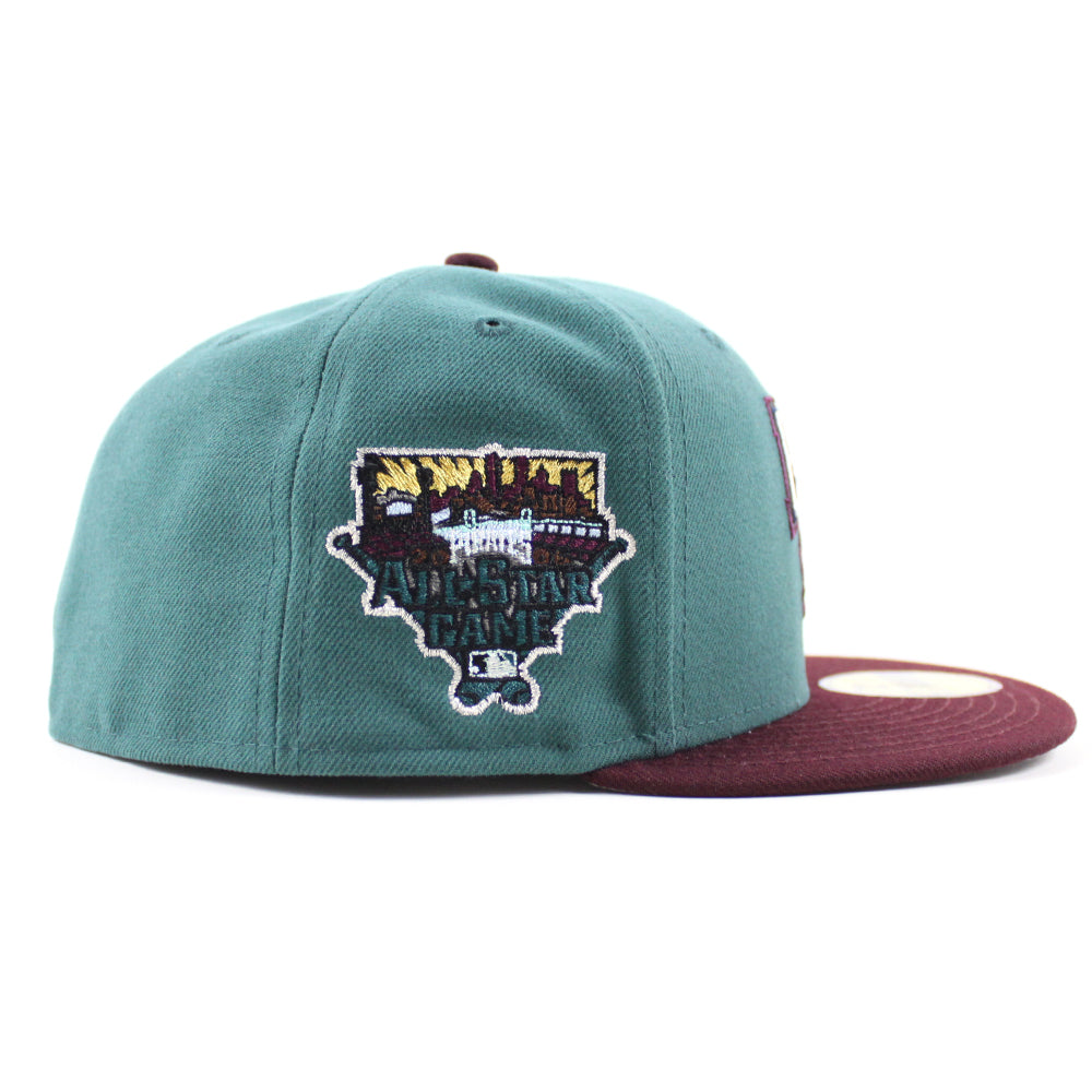 Men's New Era Pink/Green Pittsburgh Pirates Cooperstown Collection 2006 MLB  All-Star Game Passion Forest 59FIFTY Fitted Hat