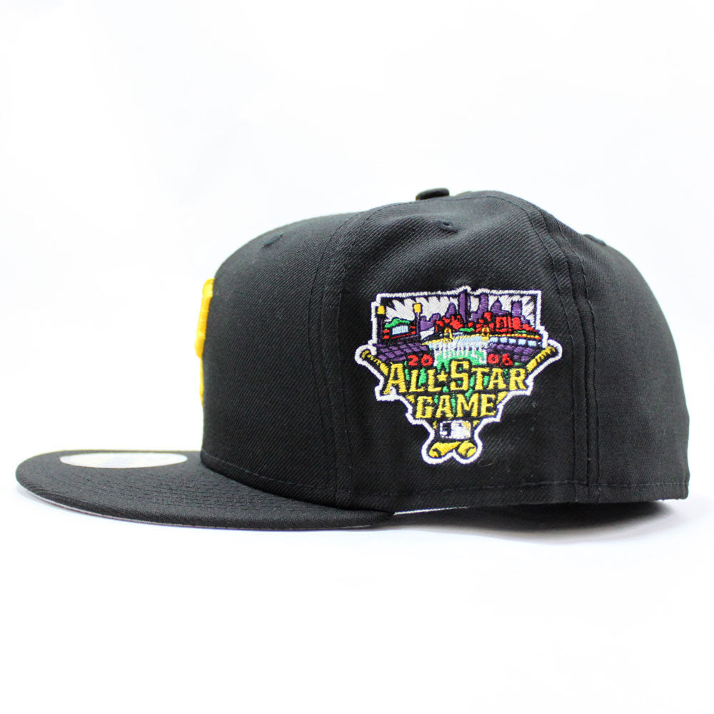 Pittsburgh Pirates 1974 All Star Game New Era 59Fifty Fitted Hat (Yellow  Black Grey Under Brim)