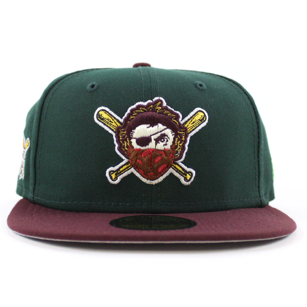 Shop New Era 59Fifty Pittsburgh Pirates Quarter Water Fitted Hat 70698909  green