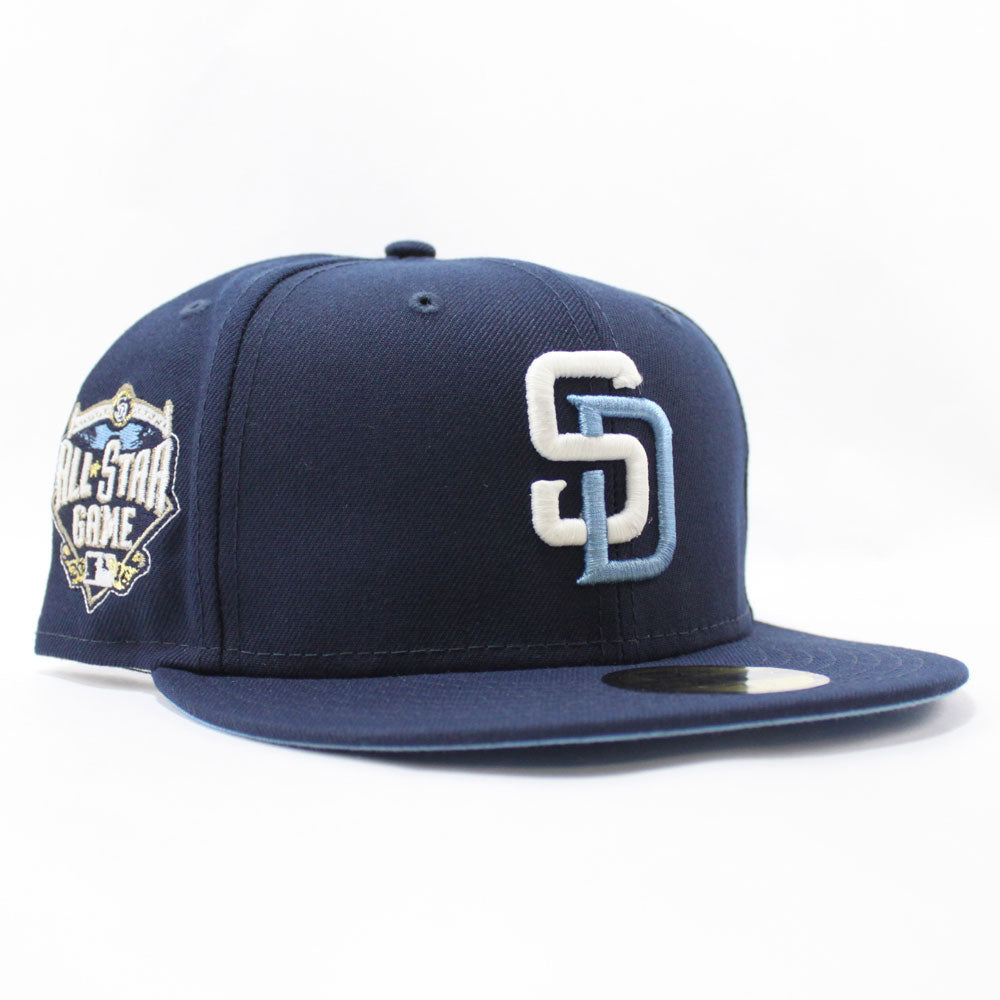 Black San Diego Padres Royal blue Bottom 50th Anniversary Side patch N –  Exclusive Fitted Inc.