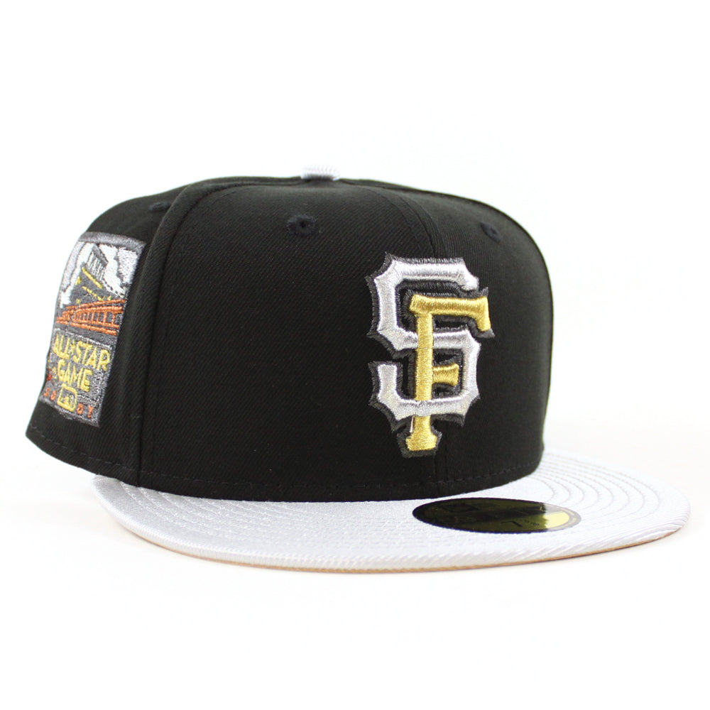Black San Francisco Giants Blooming Gray Bottom New Era 59FIFTY Fitted 7
