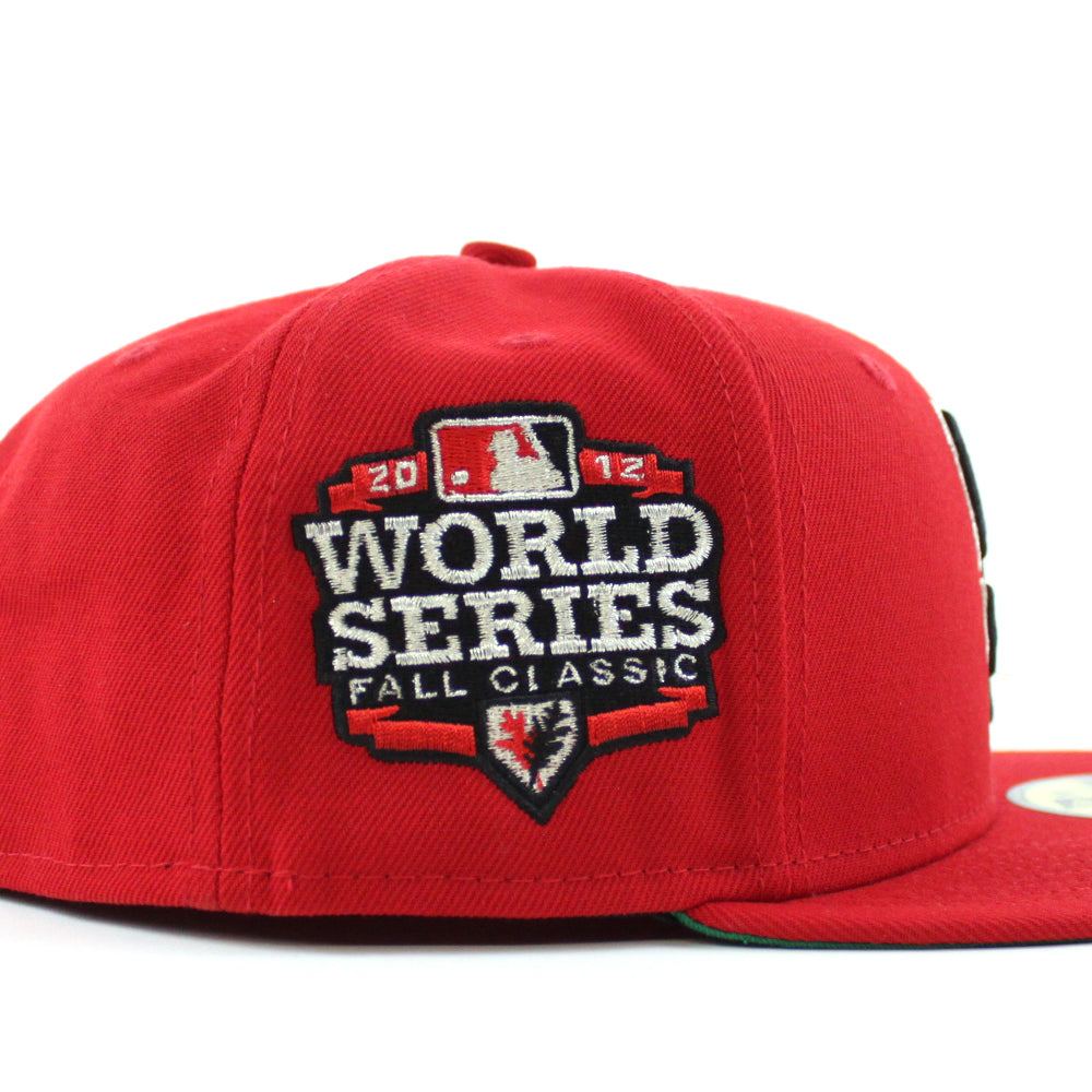 San Francisco Giants 2012 World Series New Era 59Fifty Fitted Hat (Red  Green Under Brim)