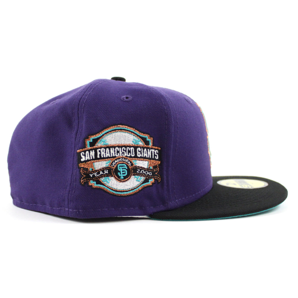 New Era San Francisco Giants Aux Pack Vol 2 50th Anniversary Patch Hat Club Exclusive 59Fifty Fitted Hat Purple/Black