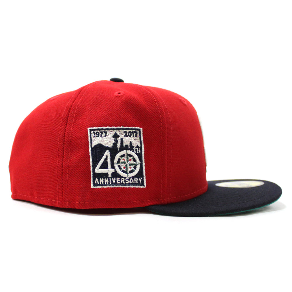 Seattle Mariners 30th anniversary New Era 59Fifty Fitted Hat (Aqua Sky Blue  Under Brim)