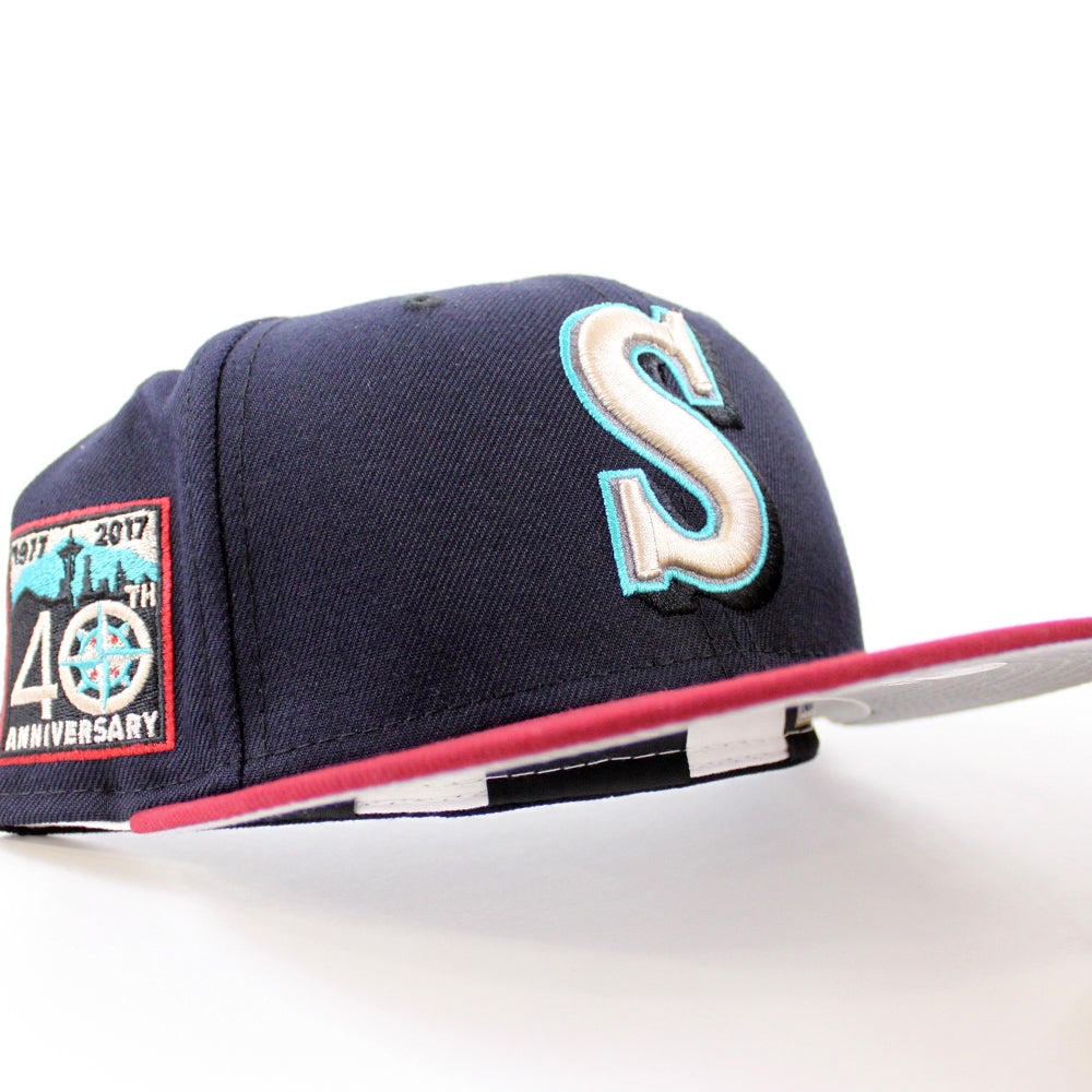 Seattle Mariners 40th Anniversary New Era 59Fifty Fitted Hat (Navy