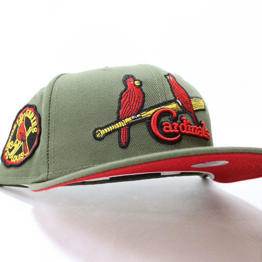 St. Louis Cardinals 125th Anniversary New Era 59FIFTY Fitted Hat (Chrome White Black Pinot Red Under BRIM) 7 1/8