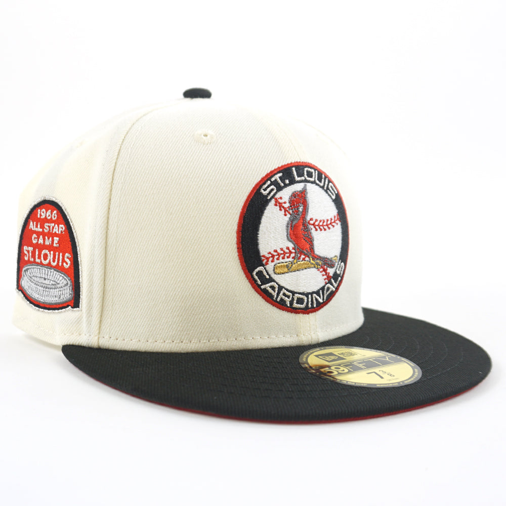 Stone St. Louis Cardinals Red Visor Green Bottom 1948 All Star Game Side Patch New Era 59FIFTY Fitted 71/4