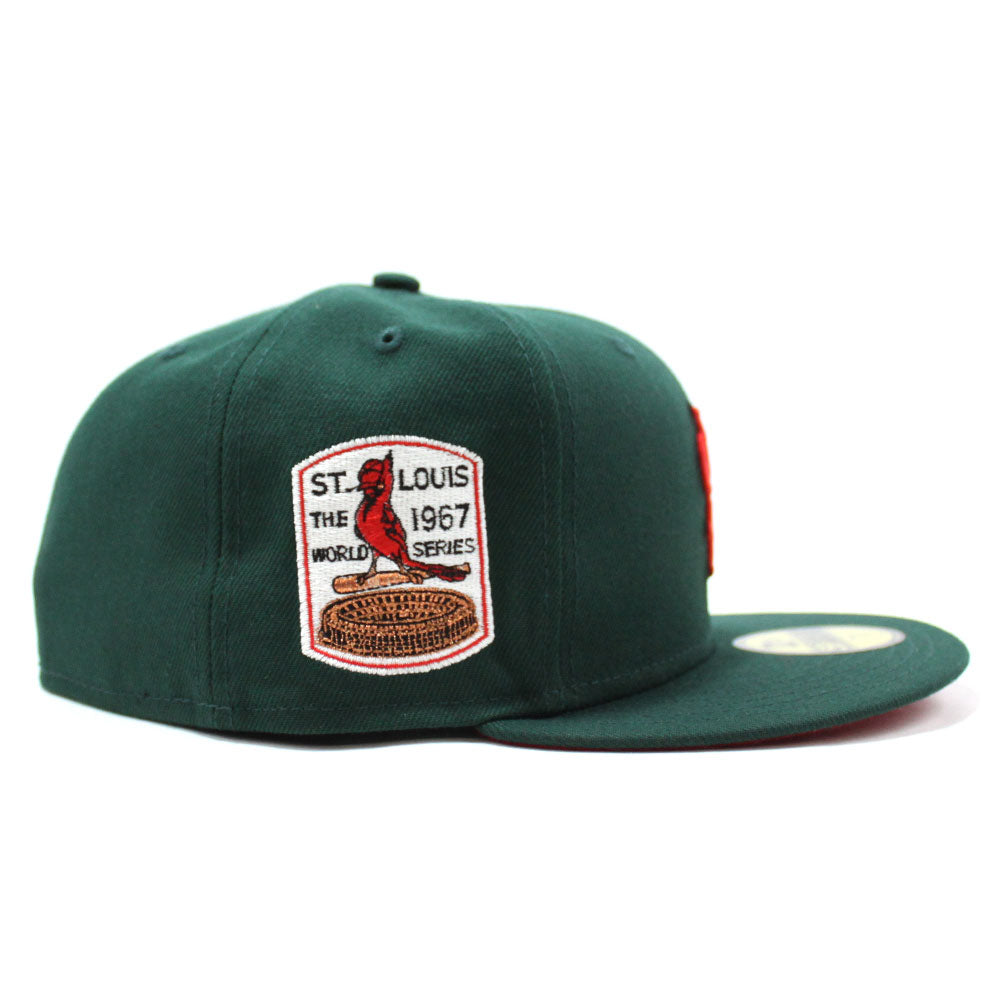 New Era St. Louis Cardinals Fitted Pink Bottom Green Red (1967