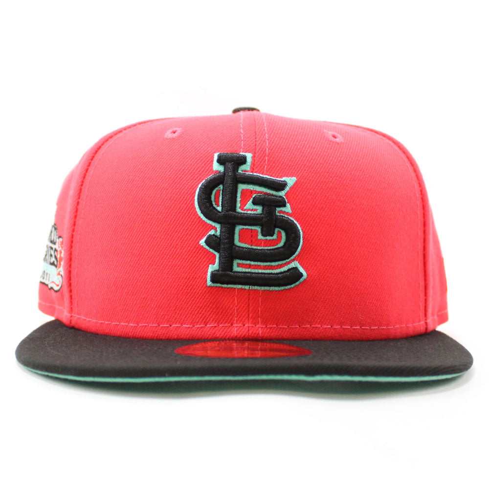 St. Louis Cardinals 100 ANN New Era 59Fifty Fitted Hat (Glow in the Da –  ECAPCITY