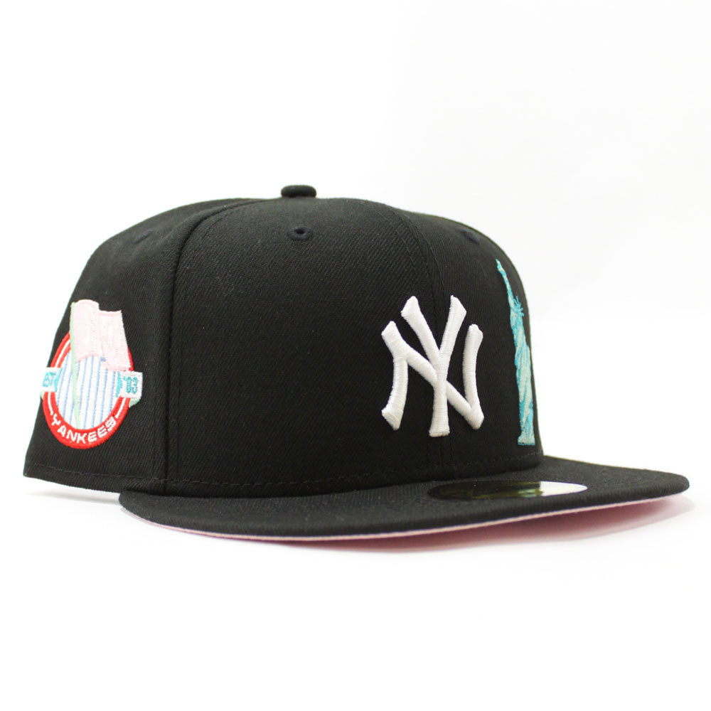 New York Baseball Hat Navy 1923 World Series Cooperstown Green Bottom New Era 59FIFTY Fitted Navy / Snow White / 7 1/4