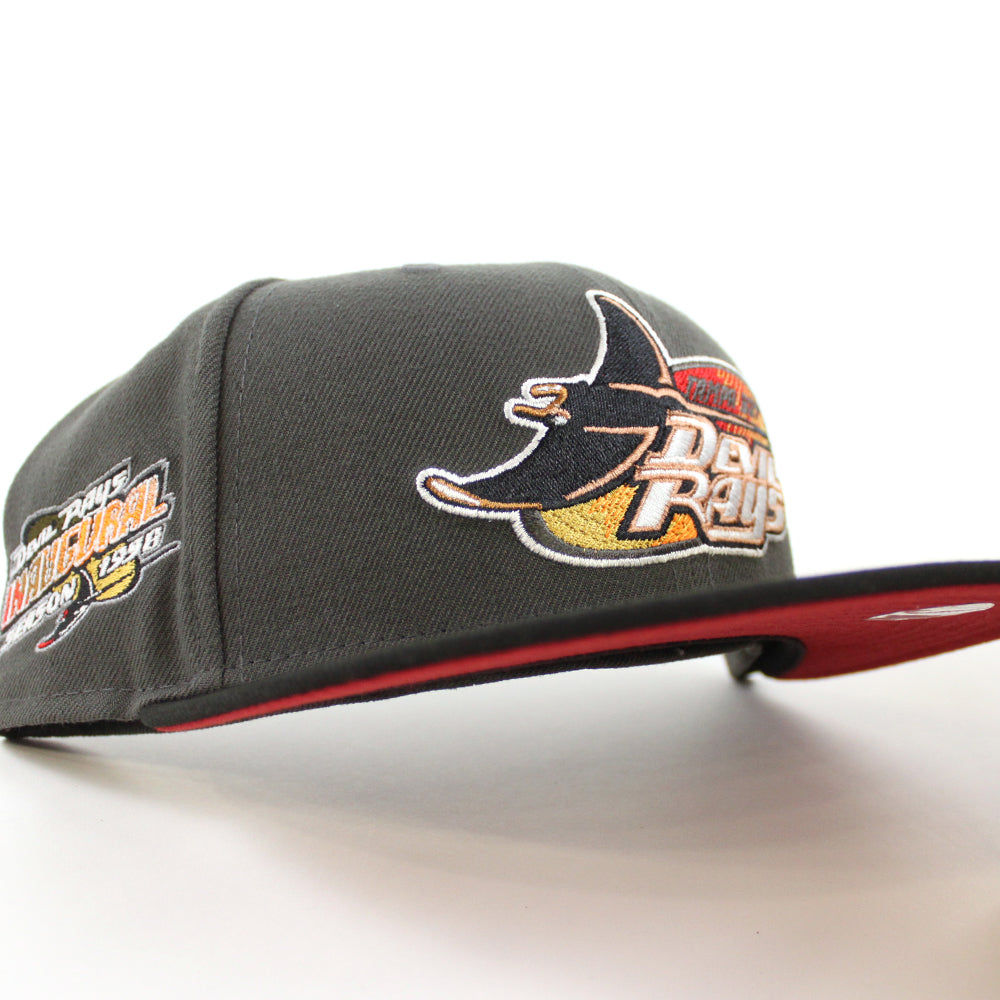 Tampa Bay Rays 98 Inaugural Season New Era 59FIFTY MLB Black Hat Gray – USA  CAP KING