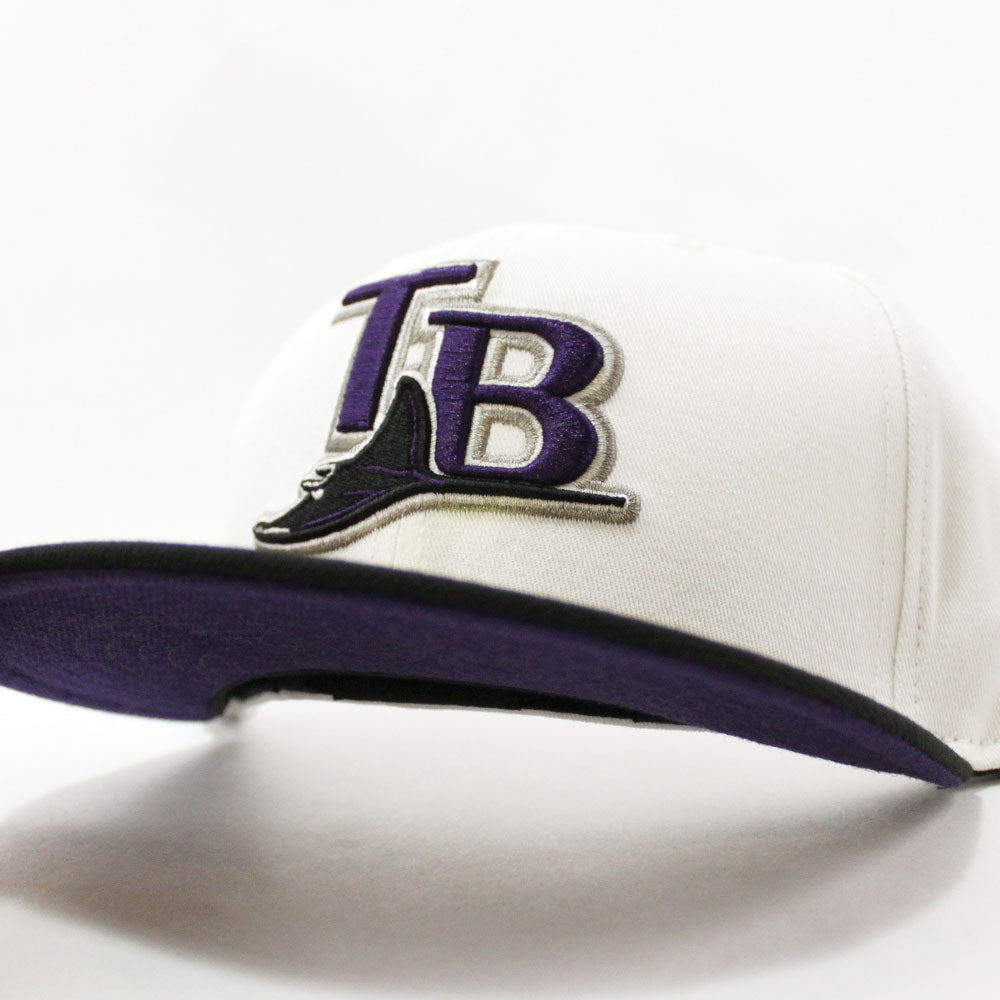 Purple Devil Rays Fitted Hats