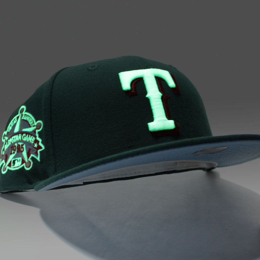 Texas Rangers 40th Anni. New Era 59FIFTY Grey & H Red Hat Kelly Green – USA  CAP KING