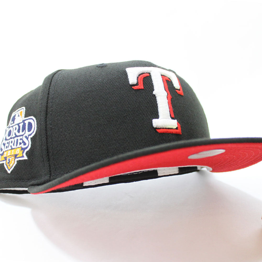 Texas Rangers New Era 2010 World Series Cream Undervisor 59FIFTY Fitted Hat  - Brown