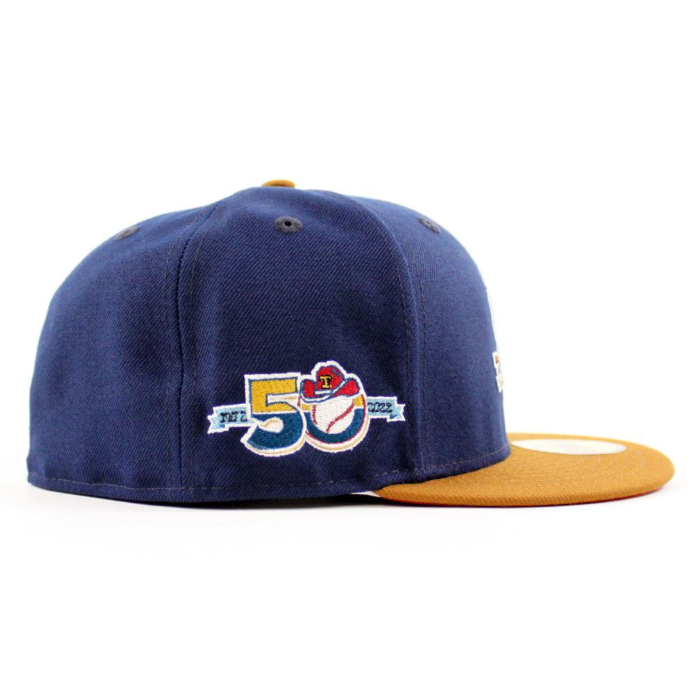 Texas Rangers New Era 50th Anniversary Authentic Collection On-Field  59FIFTY Fitted Hat - Red/Royal