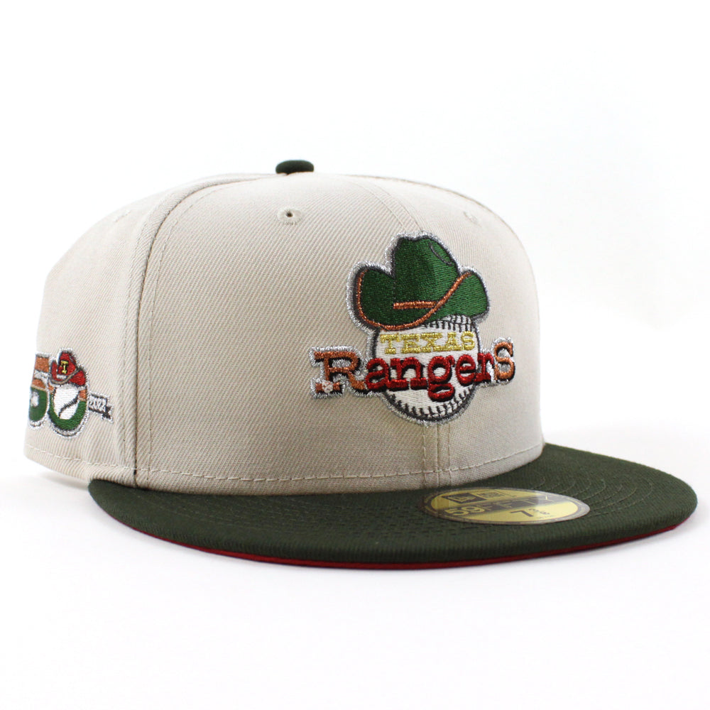 New Era 59FIFTY Texas Rangers 50th Anniversary Patch Fitted Hat 7 3/8