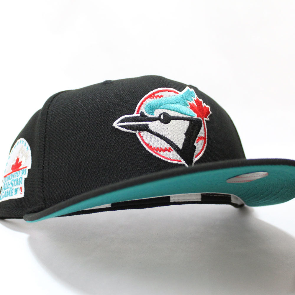 Black Toronto Blue Jays Cerulean Blue Bottom 2003 All Star Game New Era  59Fifty Fitted