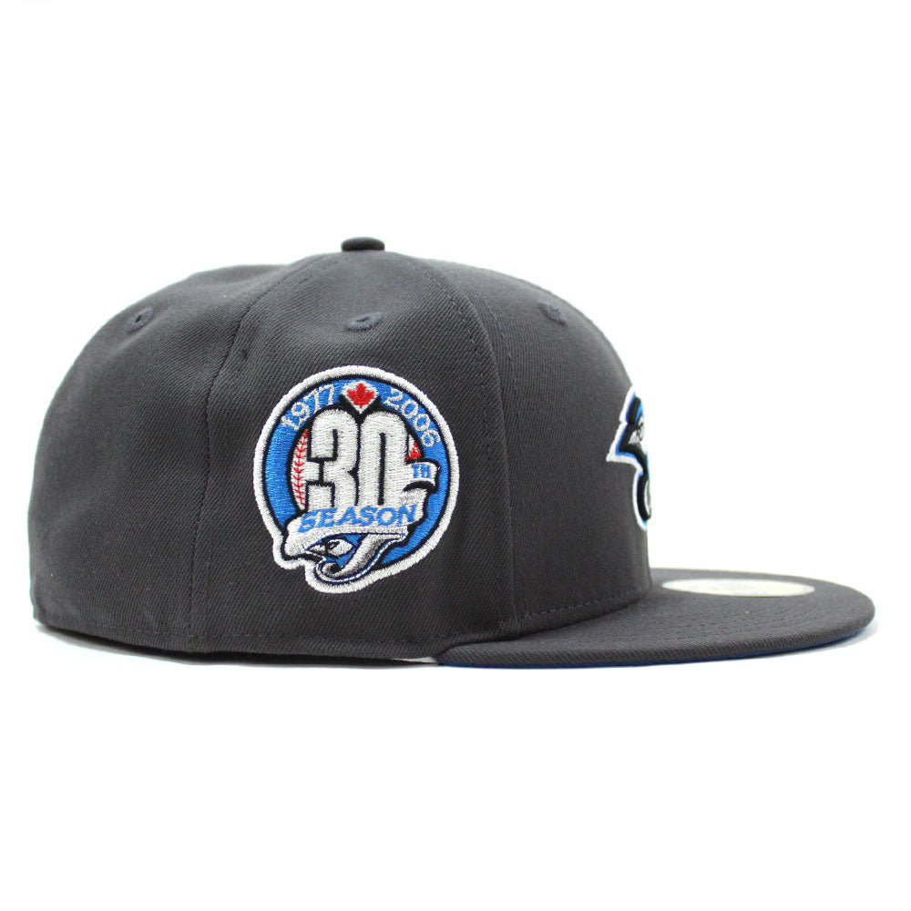 Toronto Blue Jays 30TH Anniversary New Era 59Fifty Fitted Hat (Black Grey  Under Brim)