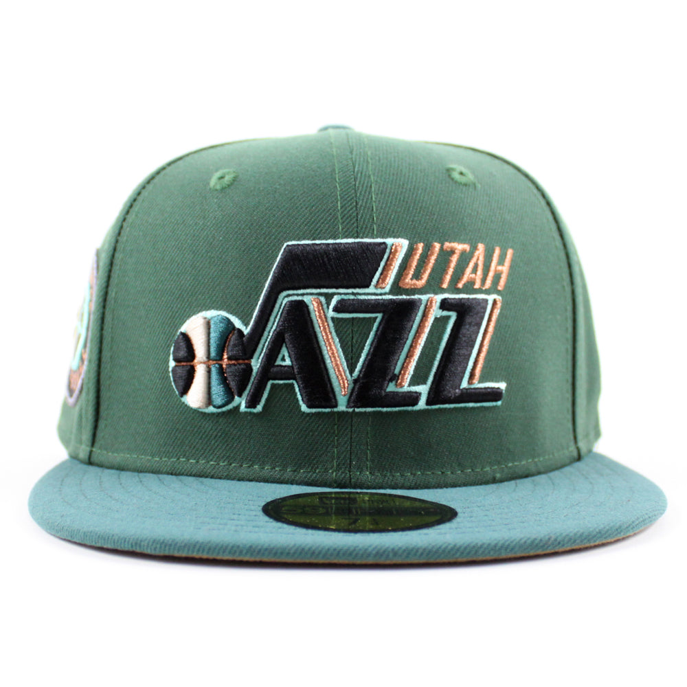 Utah Jazz Colorpack Green 59FIFTY Fitted Hat - Size: 7 1/4, NBA by New Era