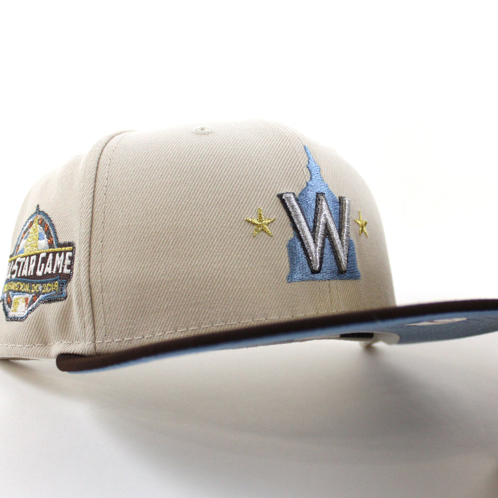 Washington Wizards Wizards Patch New Era 59Fifty Fitted Hat (Light Blu –  ECAPCITY