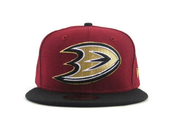 ANAHEIM DUCKS New Era 59Fifty Fitted Hat (RED BLACK) – ECAPCITY