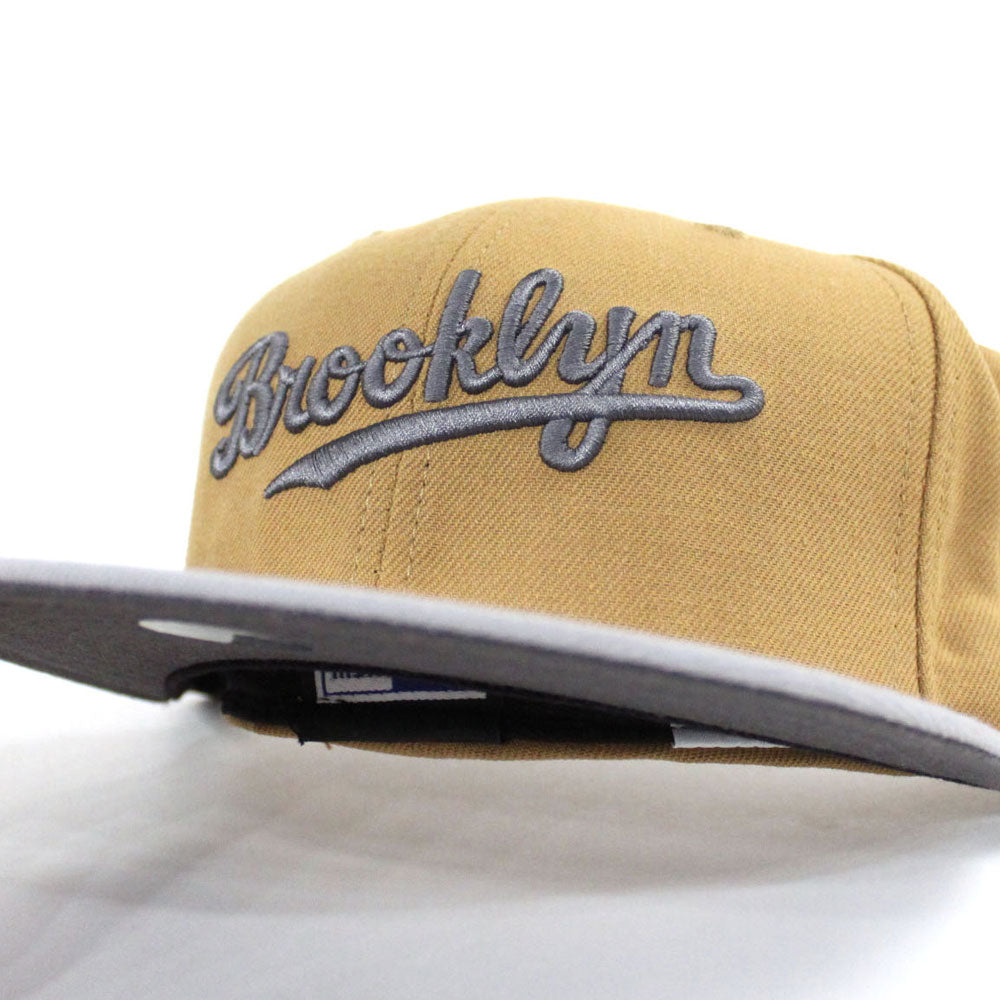 Brooklyn Dodgers New Era 59Fifty Fitted Hat (Wheat Gray)