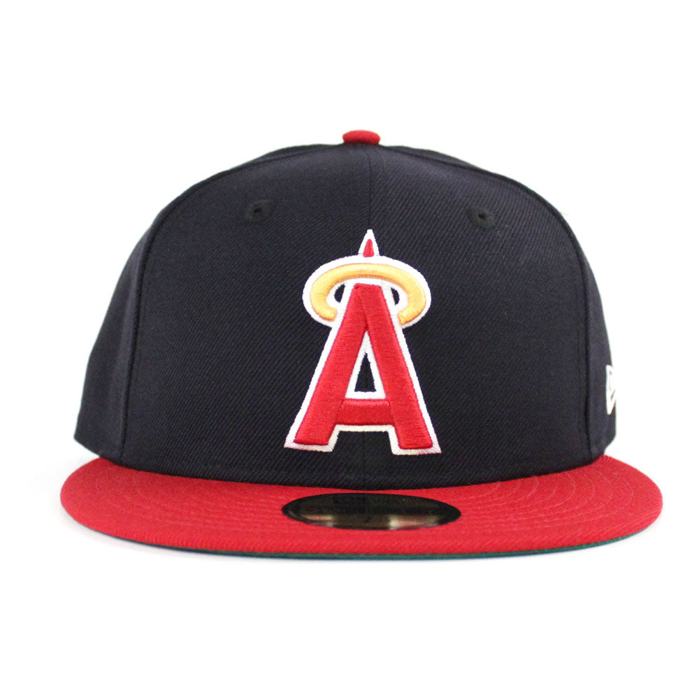 California Angels 73-91 New Era 59Fifty FItted Hat (Green Under Brim ...