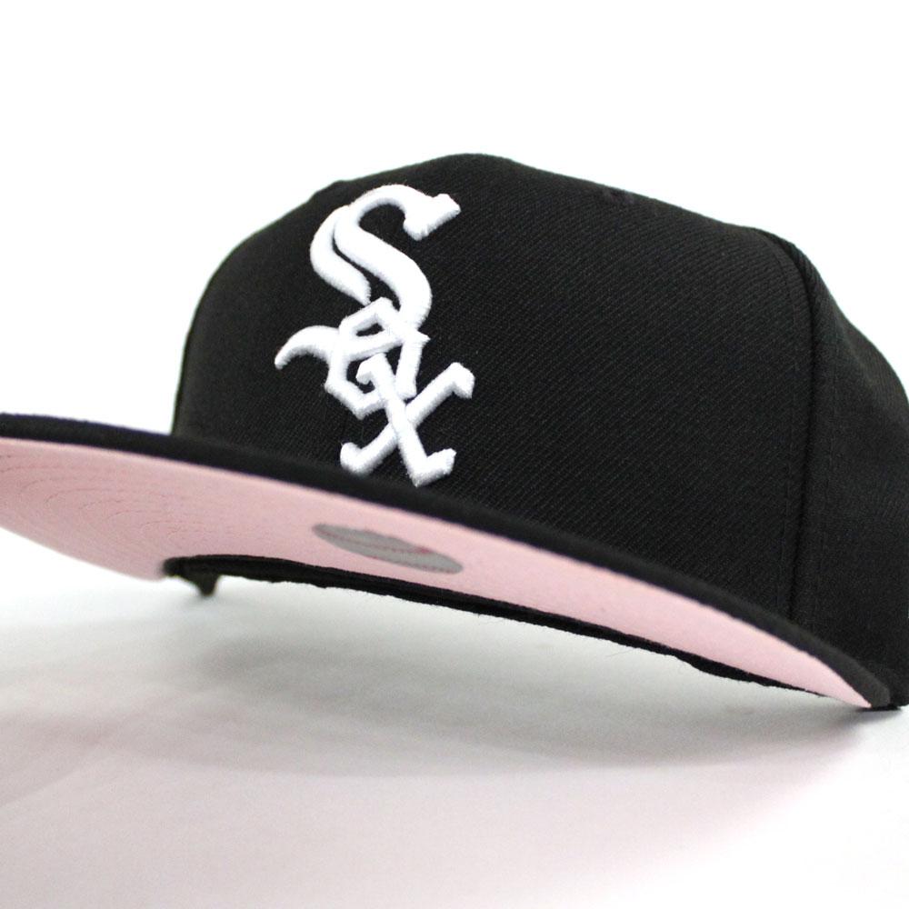 Polar Lights Black Chicago White Sox Fusion Pink Bottom 2005 World Series Side Patch New Era 59FIFTY Fitted 7