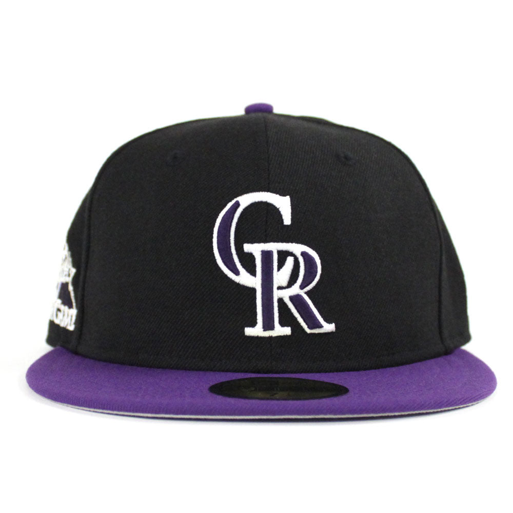 Men's Grand Junction Rockies New Era Black/Purple Alternate Authentic  Collection On-Field 59FIFTY Fitted Hat